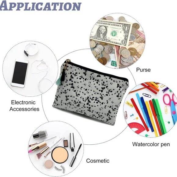 Cute Small Cosmetic Bag Mini Makeup Bag for Women and Girls,PU Leather Small Tra - Picture 5 of 7